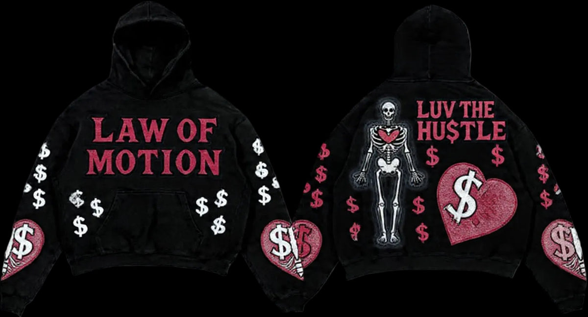 LUV THE HU$TLE Hoodie – Vintage Wash