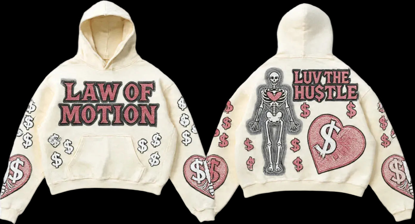 LUV THE HU$TLE Hoodie – Vintage Wash