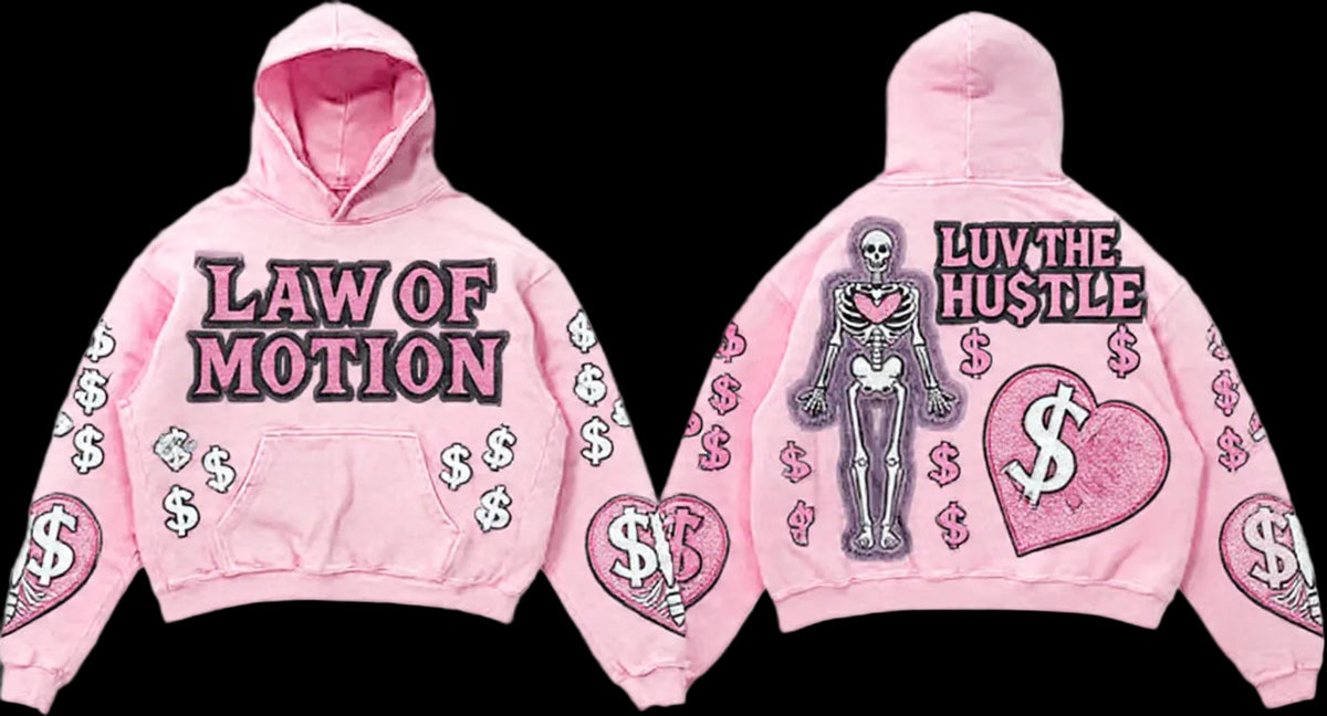LUV THE HU$TLE Hoodie – Vintage Wash