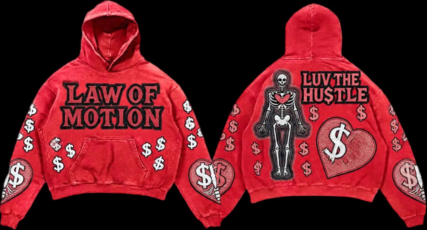 LUV THE HU$TLE Hoodie – Vintage Wash