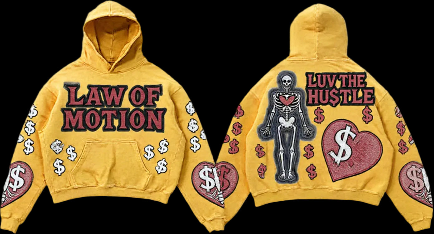 LUV THE HU$TLE Hoodie – Vintage Wash